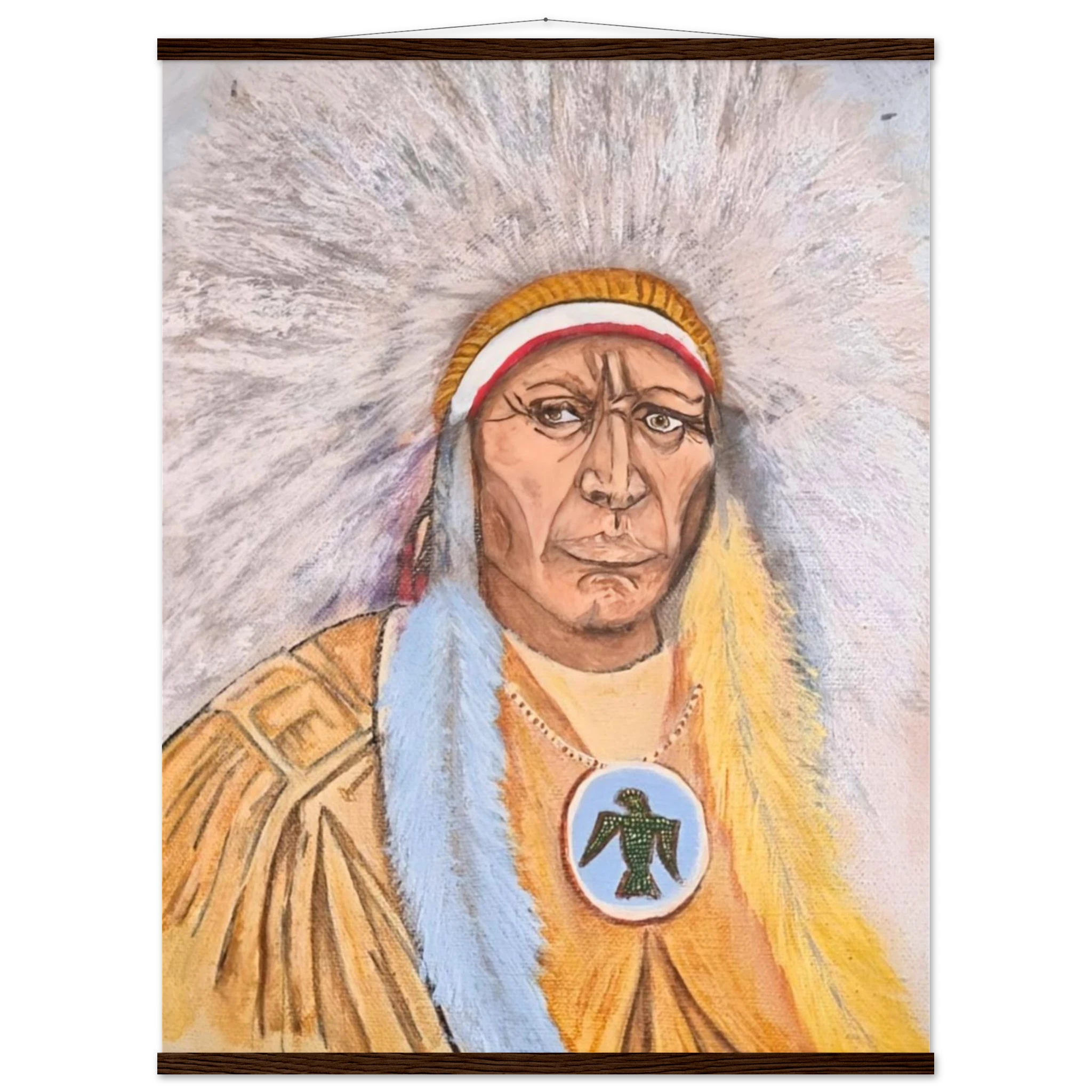 Ancient wisdom spiritual art print - meditation room decor