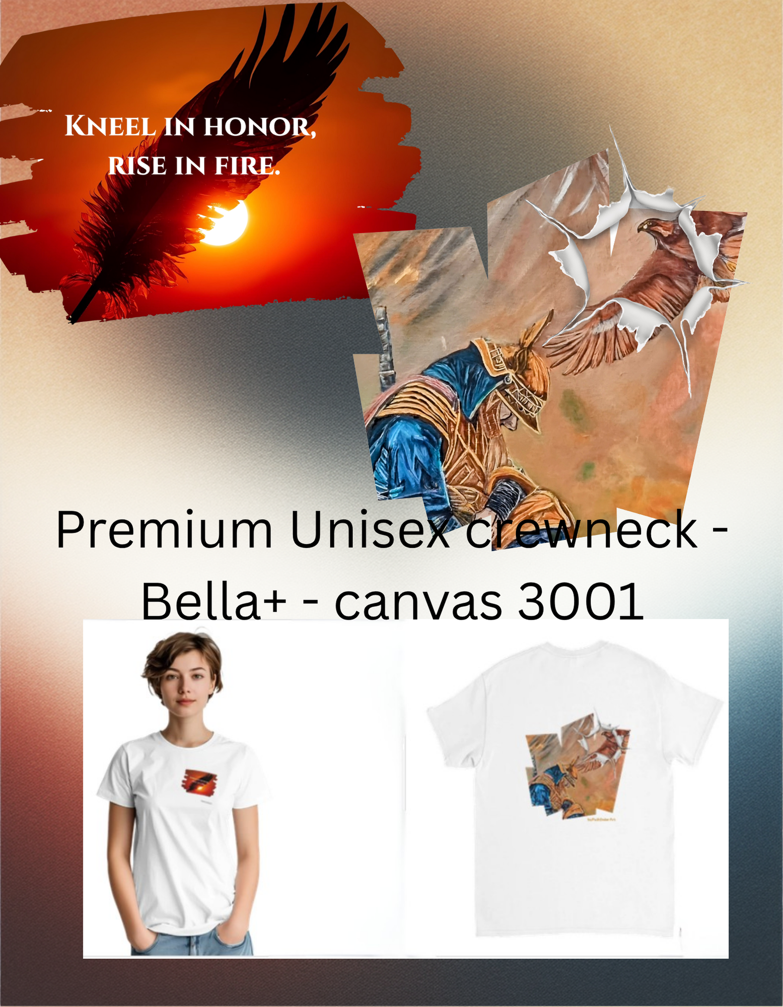 Respect Premium Spiritual Art Crewneck T-Shirt-Pathfinder Art