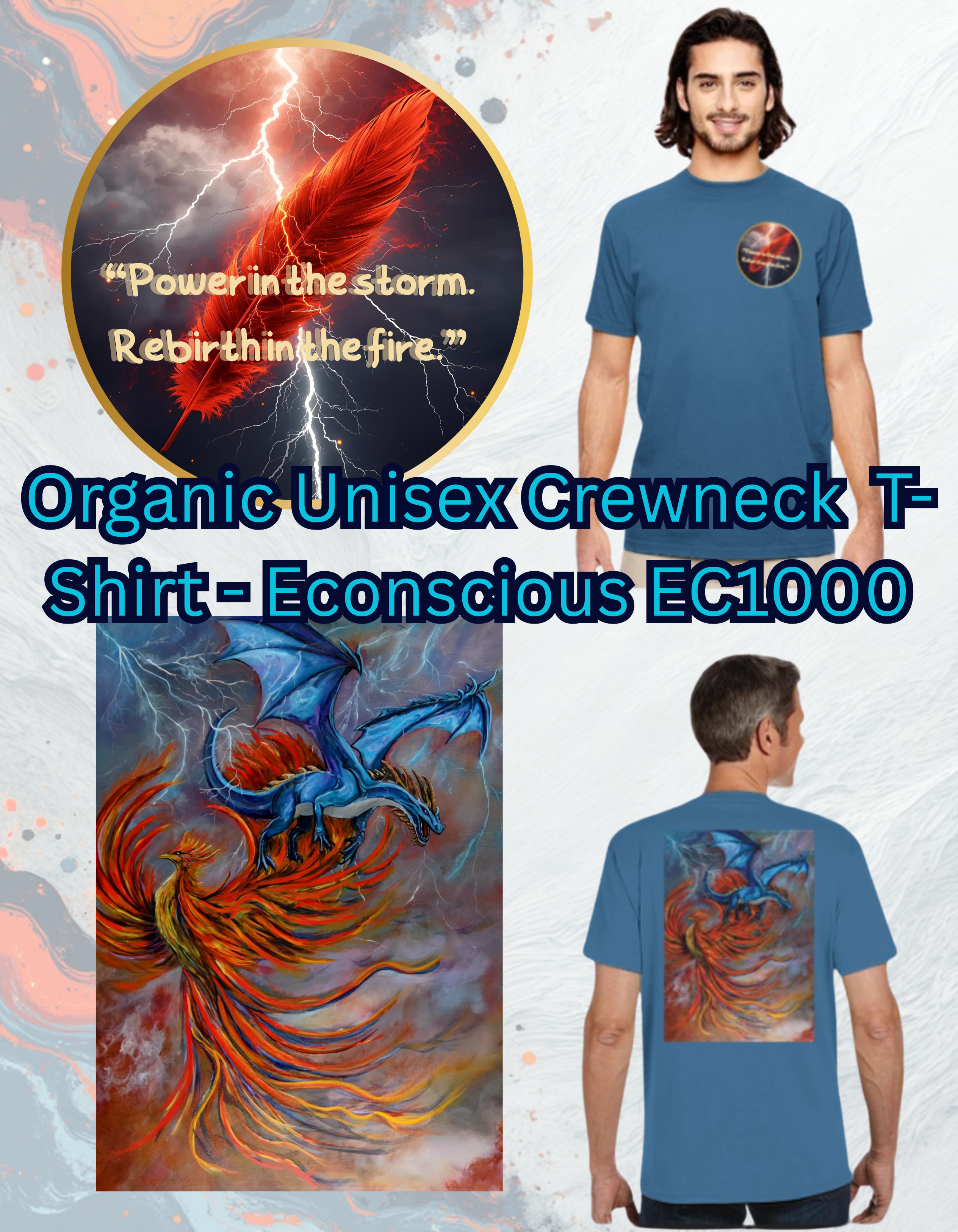 The Power & The Rebirth Organic Unisex Crewneck T-Shirt - Pathfinder Art