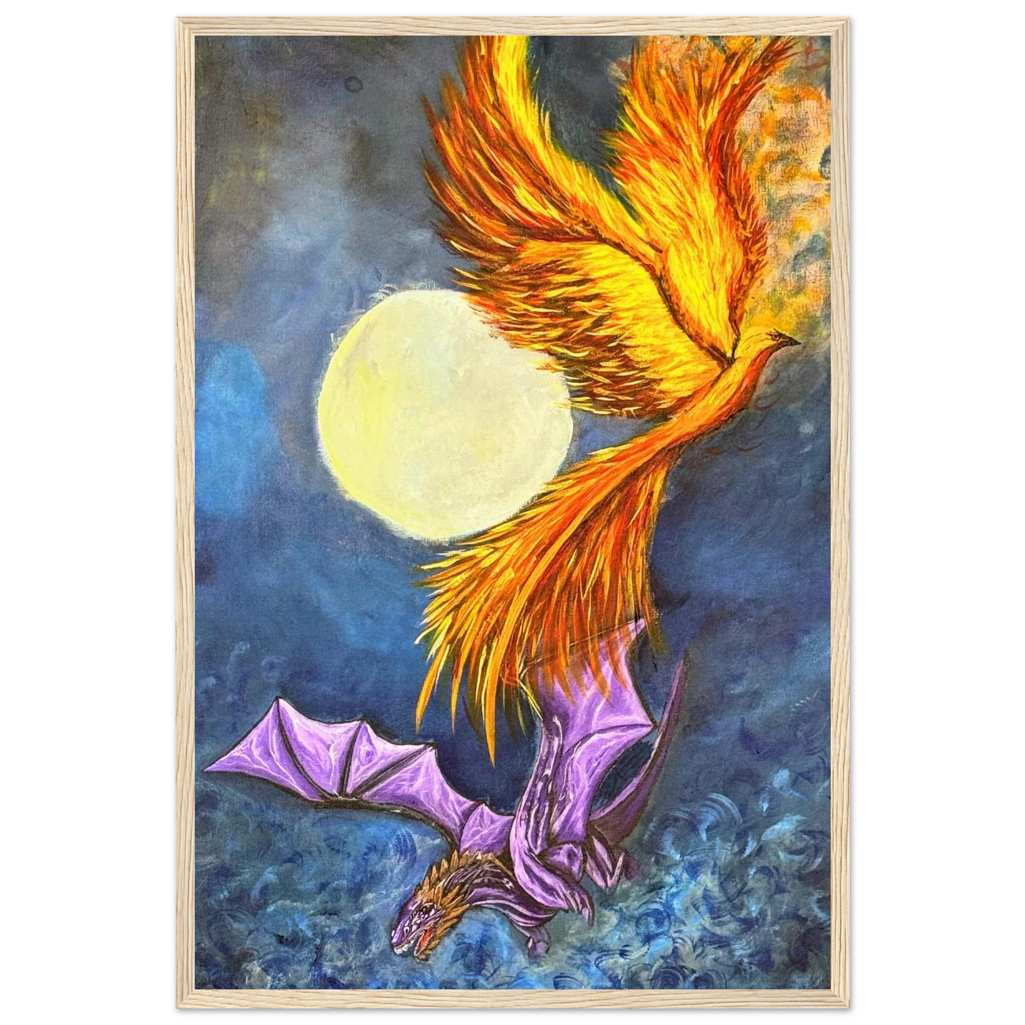 Lunar Ascendance poster - moon spiritual art print