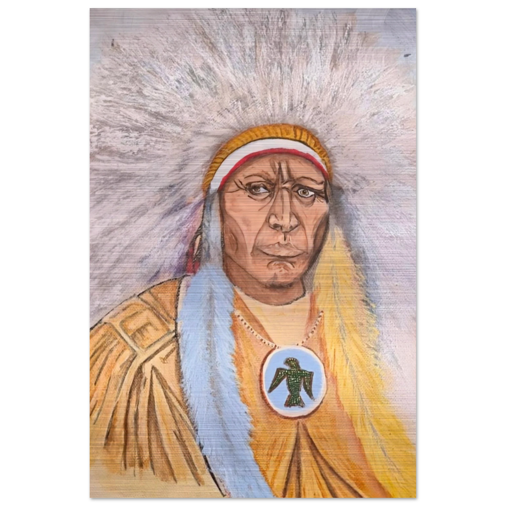 Mystical eyes wall art - spiritual enlightenment painting