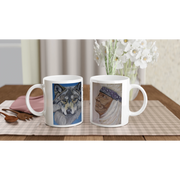 Spirit of the Wolf Mug - Wildlife Art Coffee Mug | Pathfinder Art Original