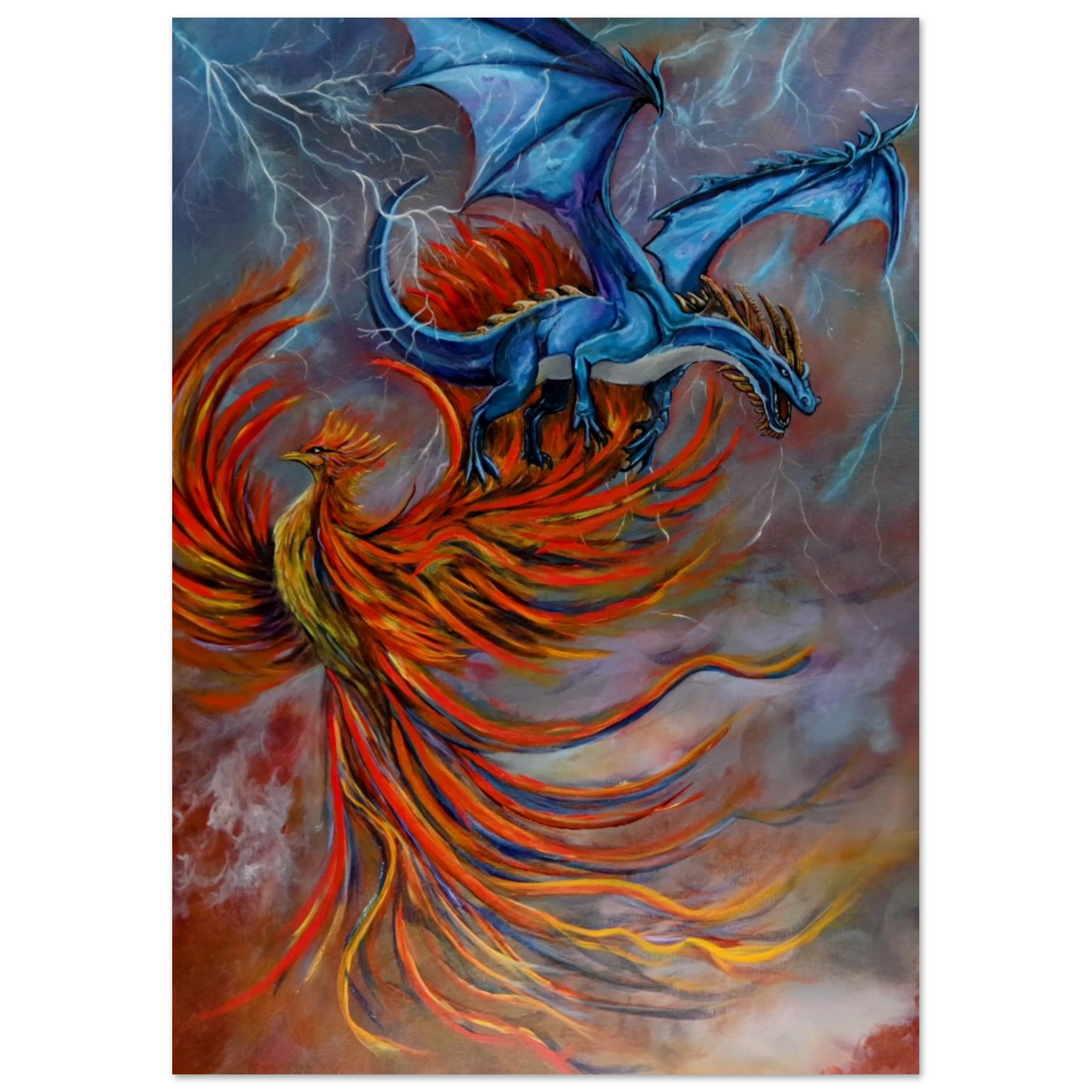 The Power and the Rebirth wall art - spiritual transformation painting