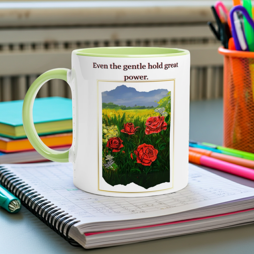 Even the Gentle Hold Great Power Mug - Art Coffee Mug - Pathfinder Art