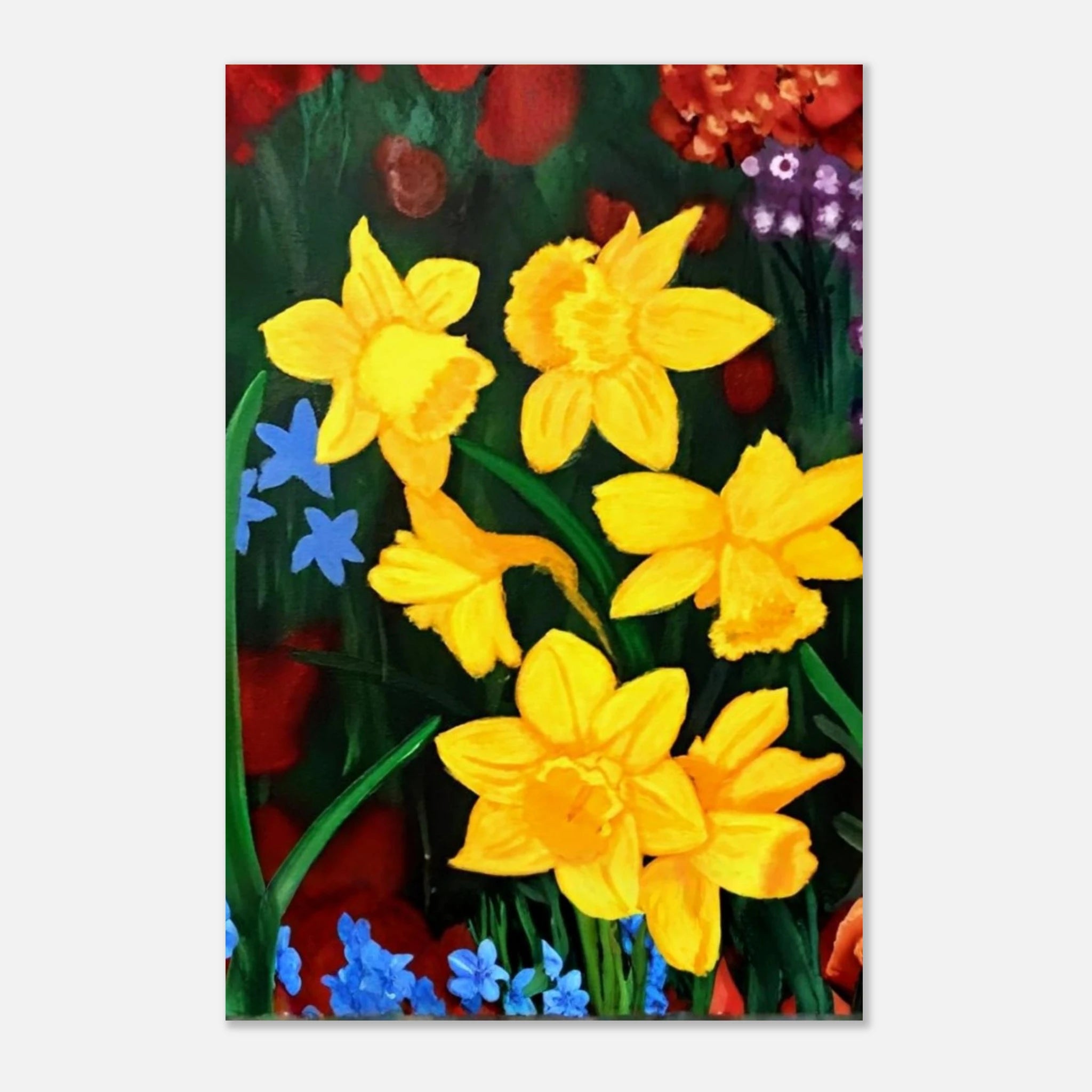 Joyful spiritual wall art - dancing in divine light home decor