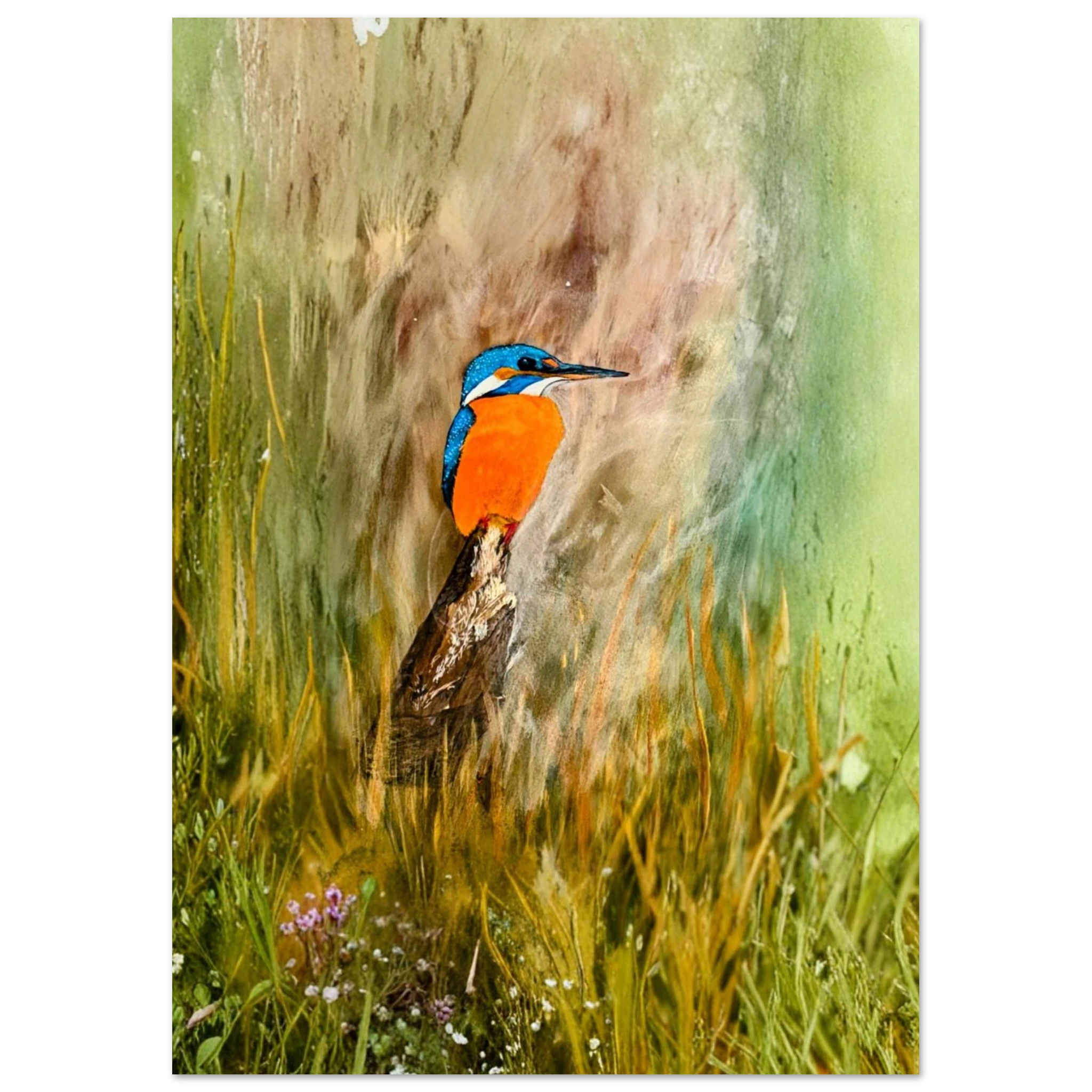 Patience spiritual art poster - fine art print meditation decor